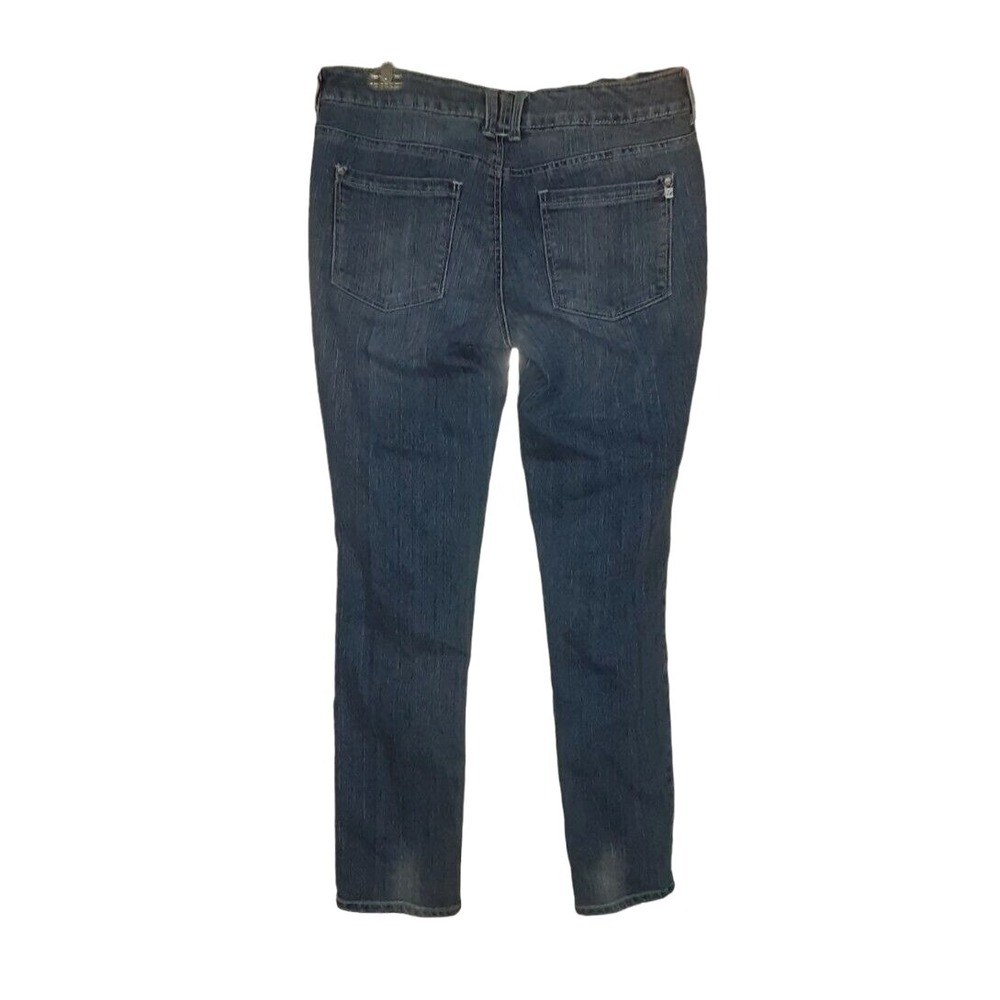 LEI Womens Juniors Size 13‎ Regular Jeans Ashley Lowrise Skinny Blue Patch Work - Picture 2 of 6